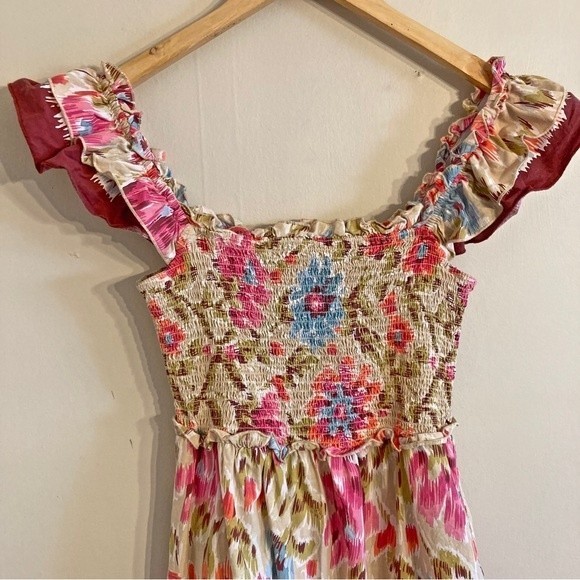 HOUSE OF HARLOW 1960 Floral retro maxi dress with ruffle detail & pockets - Picture 5 of 13